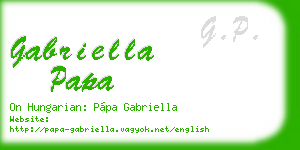 gabriella papa business card